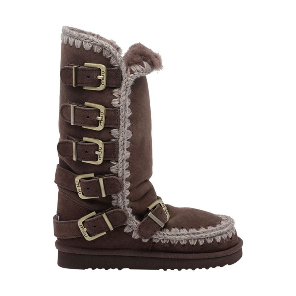 Mou Women Eskimo Buckle Strap Boots